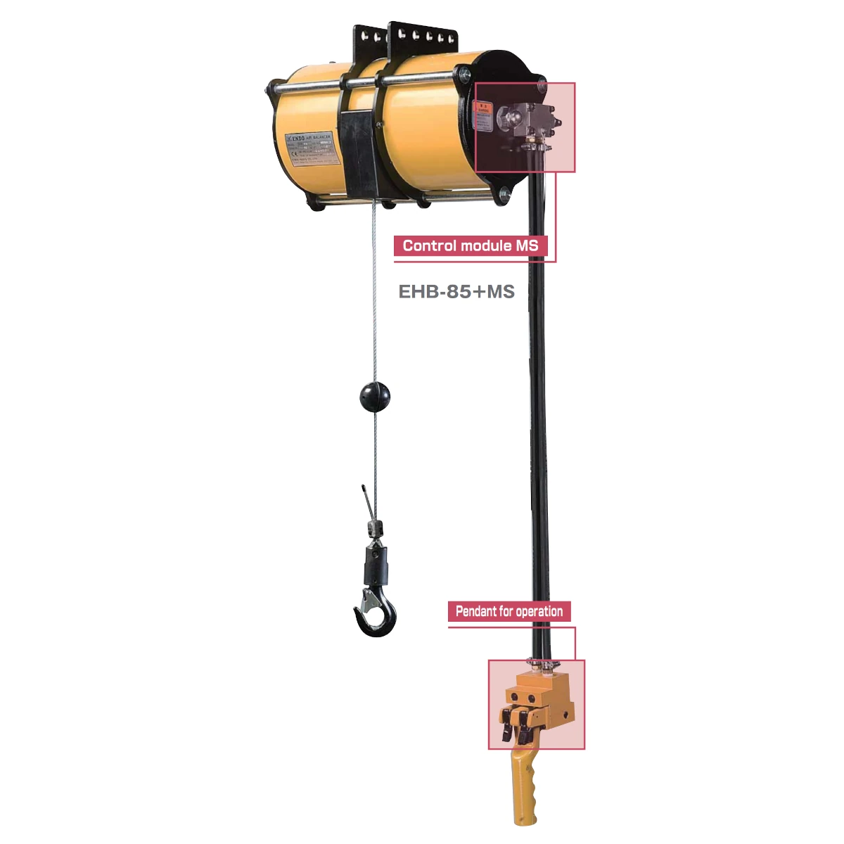 Echilibrator pneumatic ATEX ENDO EHB (modul MS) 0-270 kg