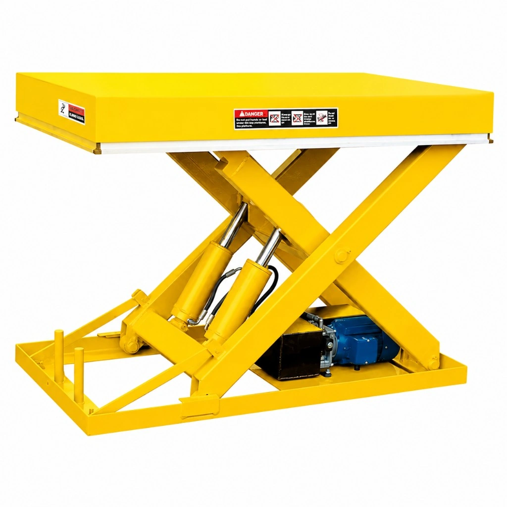 Masă elevatoare pentru sarcini grele, cu foarfecă simplă, 2000 kg