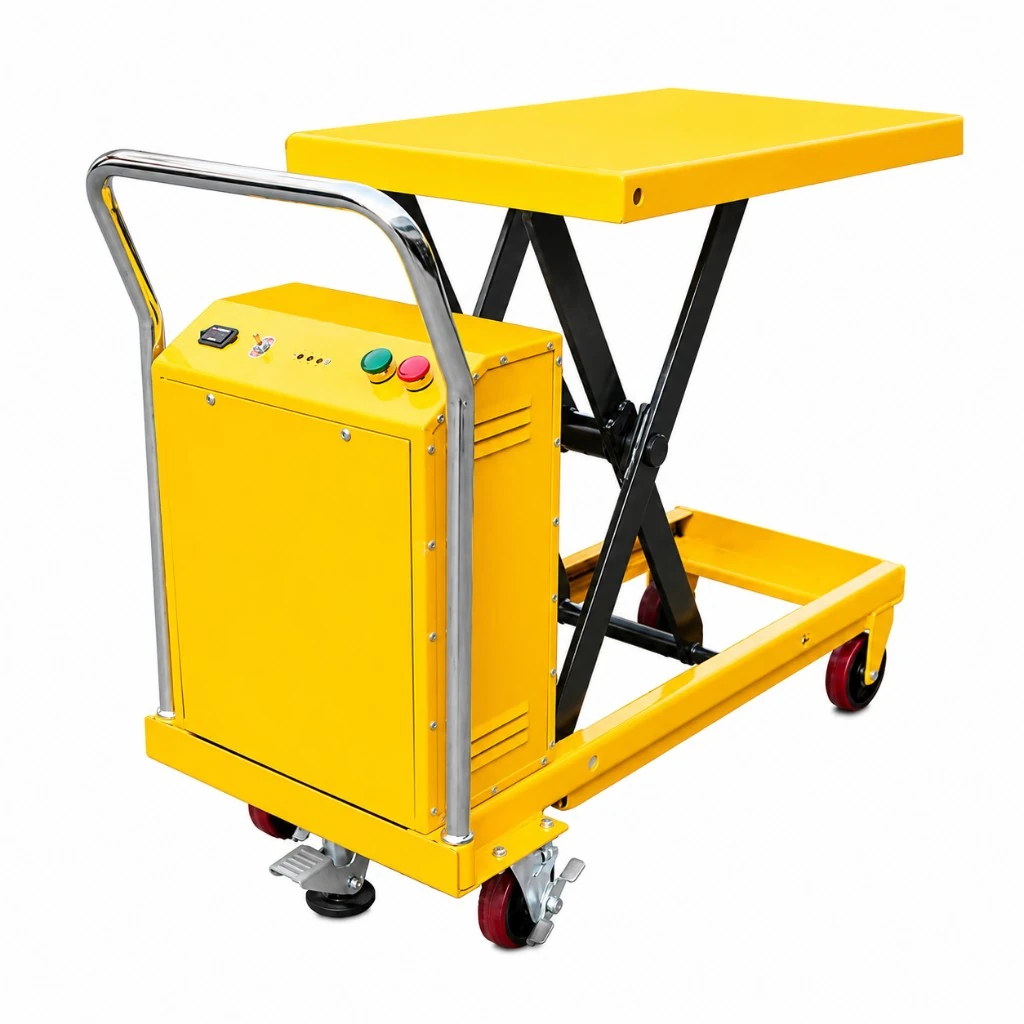 Masă elevatoare mobilă cu foarfecă, semielectrică (PMPS300), 300 kg